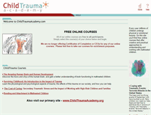 Tablet Screenshot of childtraumaacademy.com